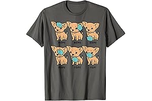 Chihuahua Wearing Face Mask Chiwawa Pet Dog Lover Owner Apparel