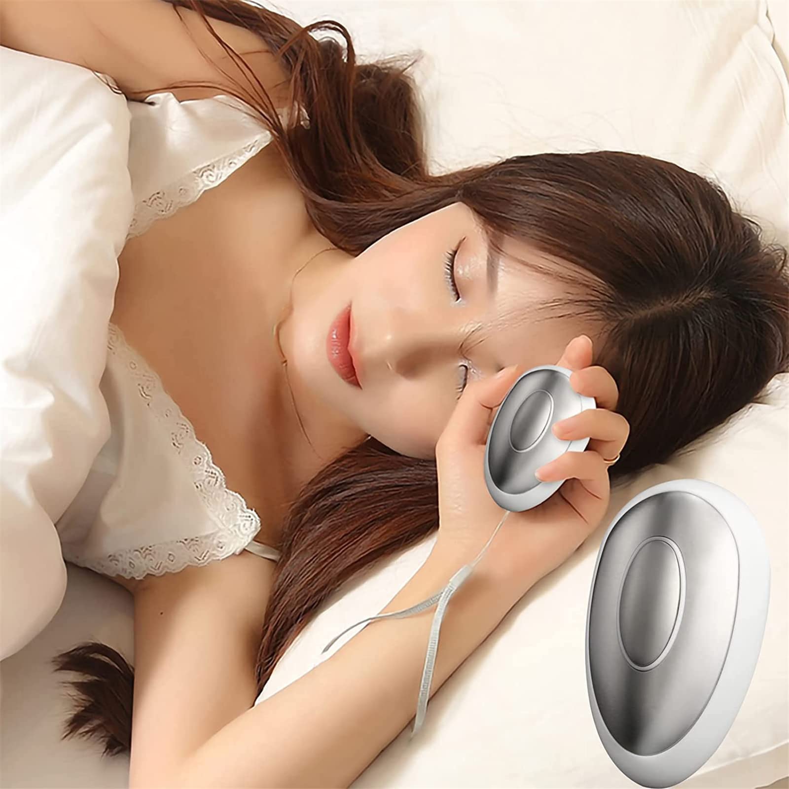 JJCC Dispositivo de Ayuda para el sueño, Dispositivo de Ayuda para Dormir de Mano, Instrumento de insomnio sedante, Instrumento de suspensión de Mano Recargable USB pequeño y fácil de Llevar