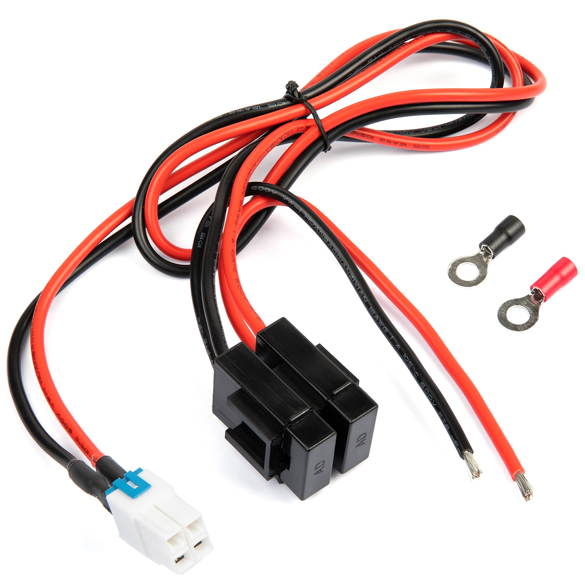 Câble D'alimentation 12-14V 1m 30A Pour Radio ICOM IC-7000, IC-7600, Kenwood, Yaesu