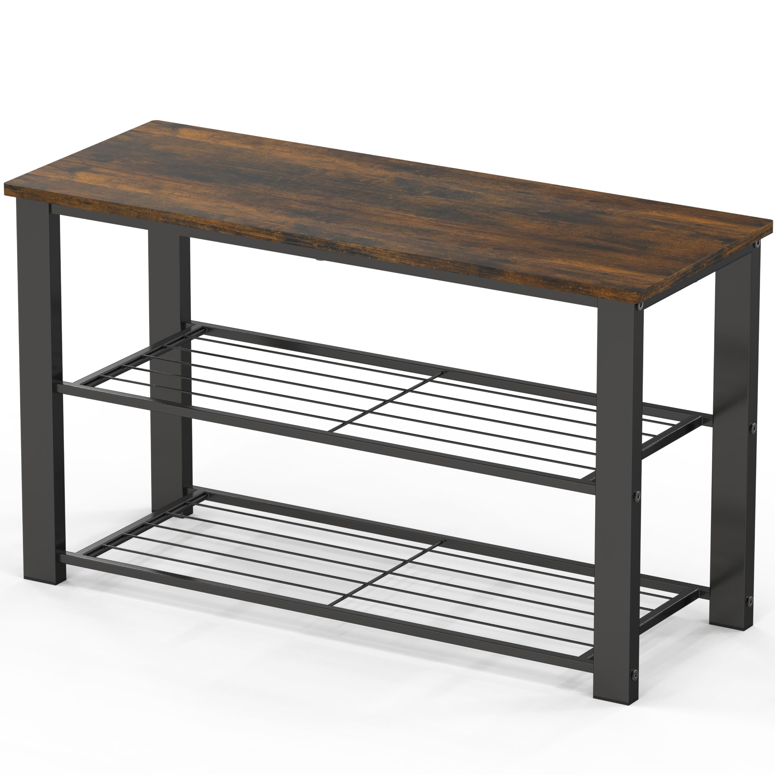 Amazon.com: Simple Houseware Wood Top Shoe Storage Bench for