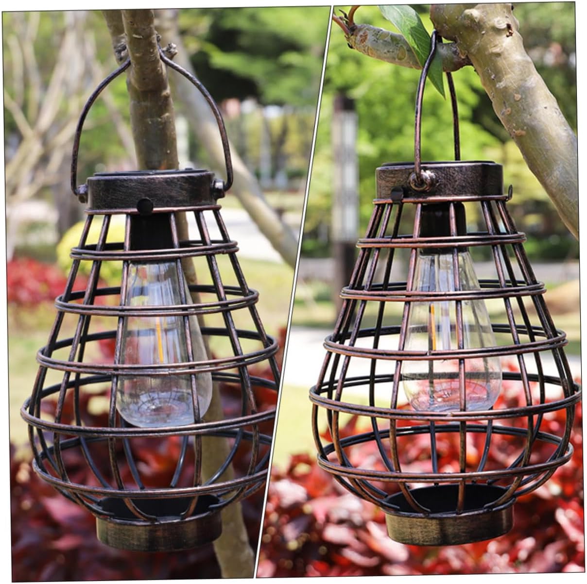 1pc Solar Hanging Lantern Outdoor Landscape Pendant Lamp for Garden Decoration Solar Powered Led for Patio and Use
