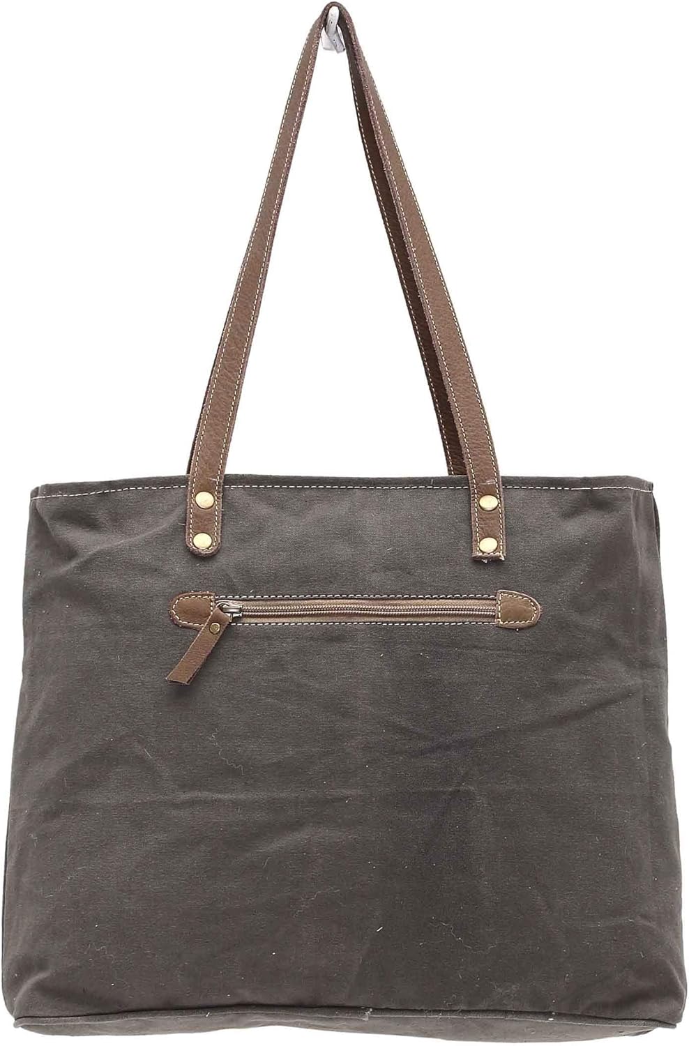 Myra Bag Chic Floral Purses for Women - Cow Hide Tote Bag, Genuine Leather and Canvas Floral Purse with Hairon Cowhide, Flower Handbags for Women for Western Style, Cow Print Cowgirl Gifts - Image 2