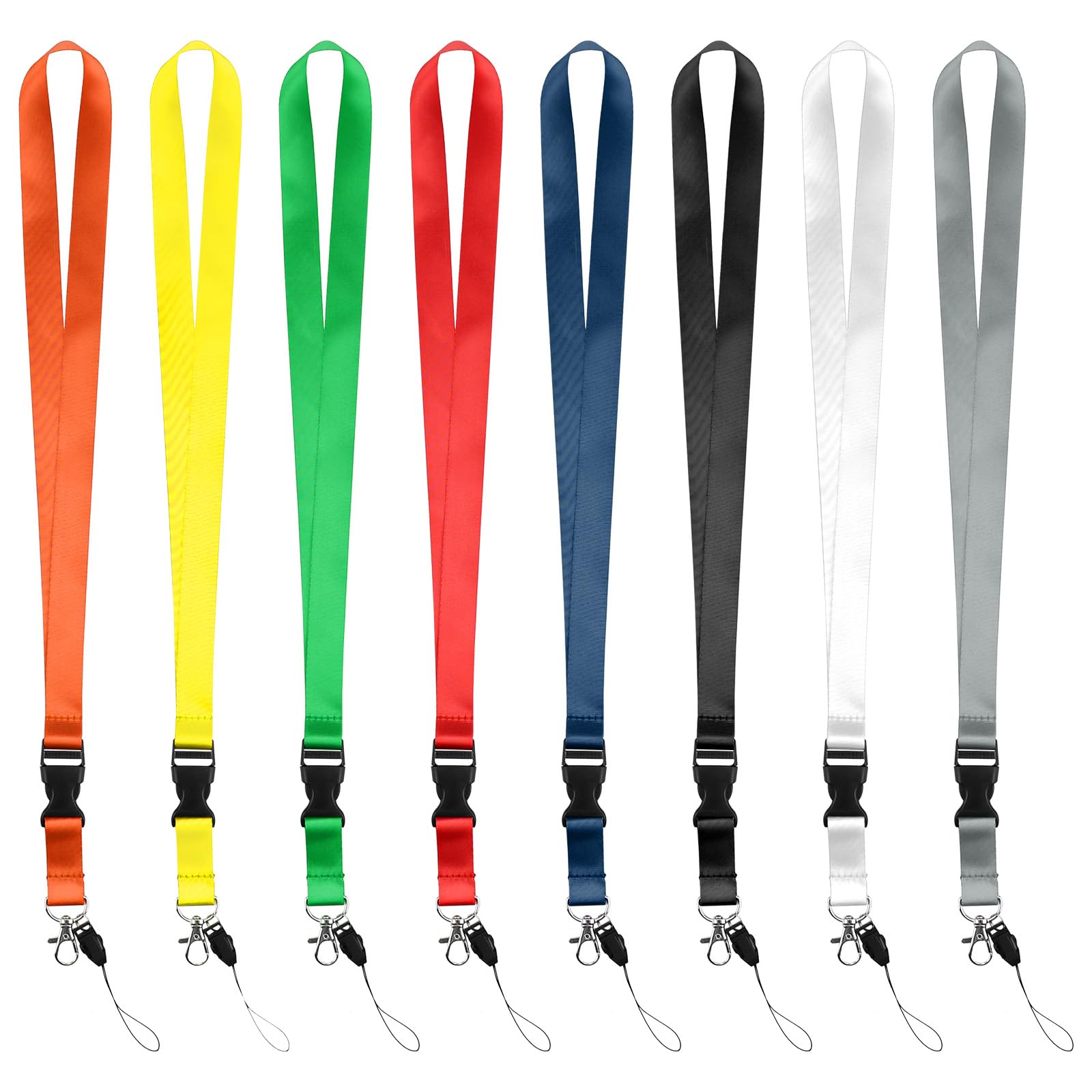 DIKEBAO Cordón de Cuello para Llaves Cordón de Paracaídas Cuello Llaves Cuerda Paracord Negro y Verde Militar Cuerdas para Hombre y Mujeres para Colgar Llaves