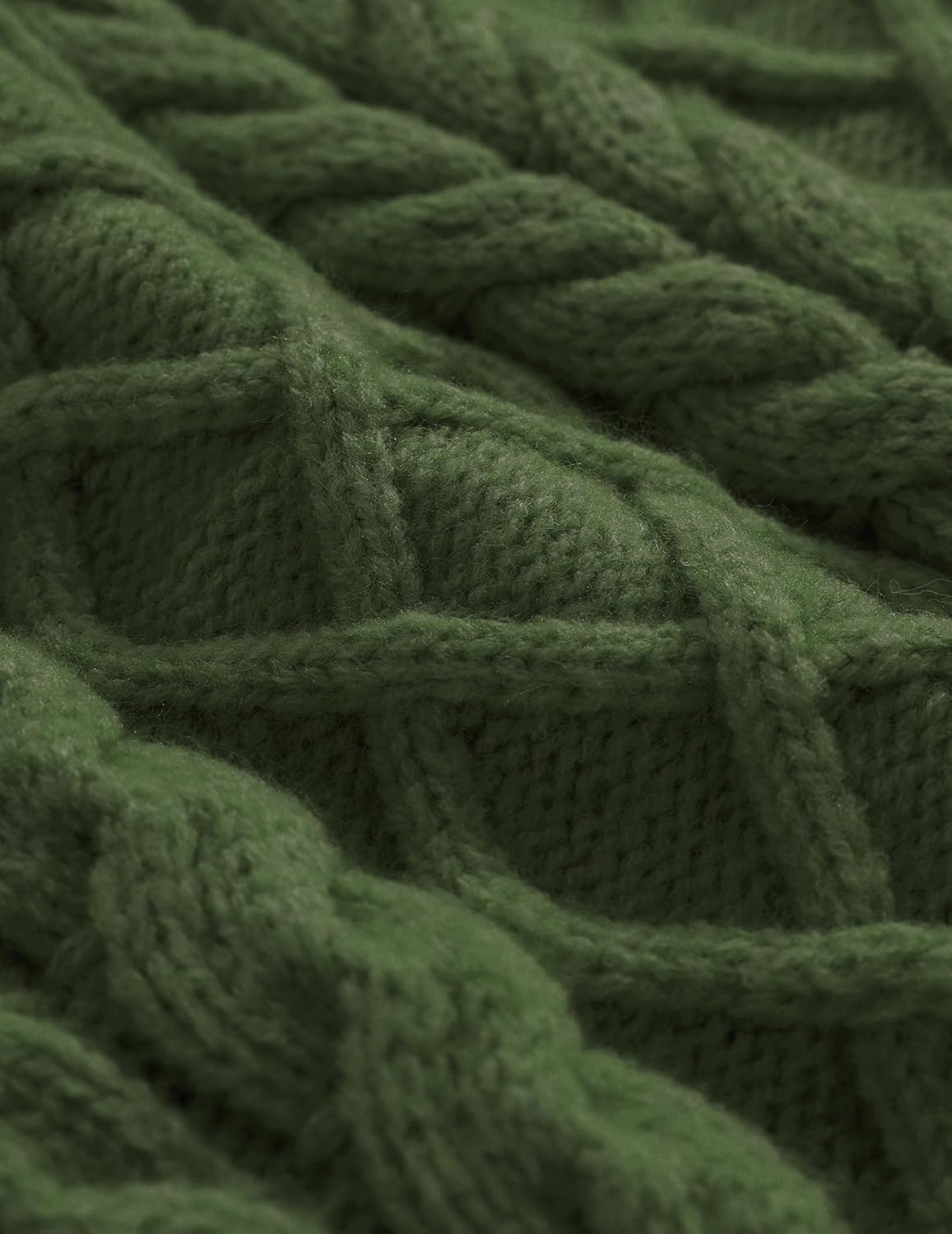 Aelfric Eden Womens Oversized Sweaters 2025 Cable Knit Chunky Sweater Lantern Sleeve Crewneck Pullover Loose Outfits - Image 5