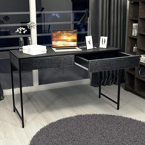 Miniatura 2 de ERGOMASTER Escritorio de oficina en casa, 44 pulgadas, negro