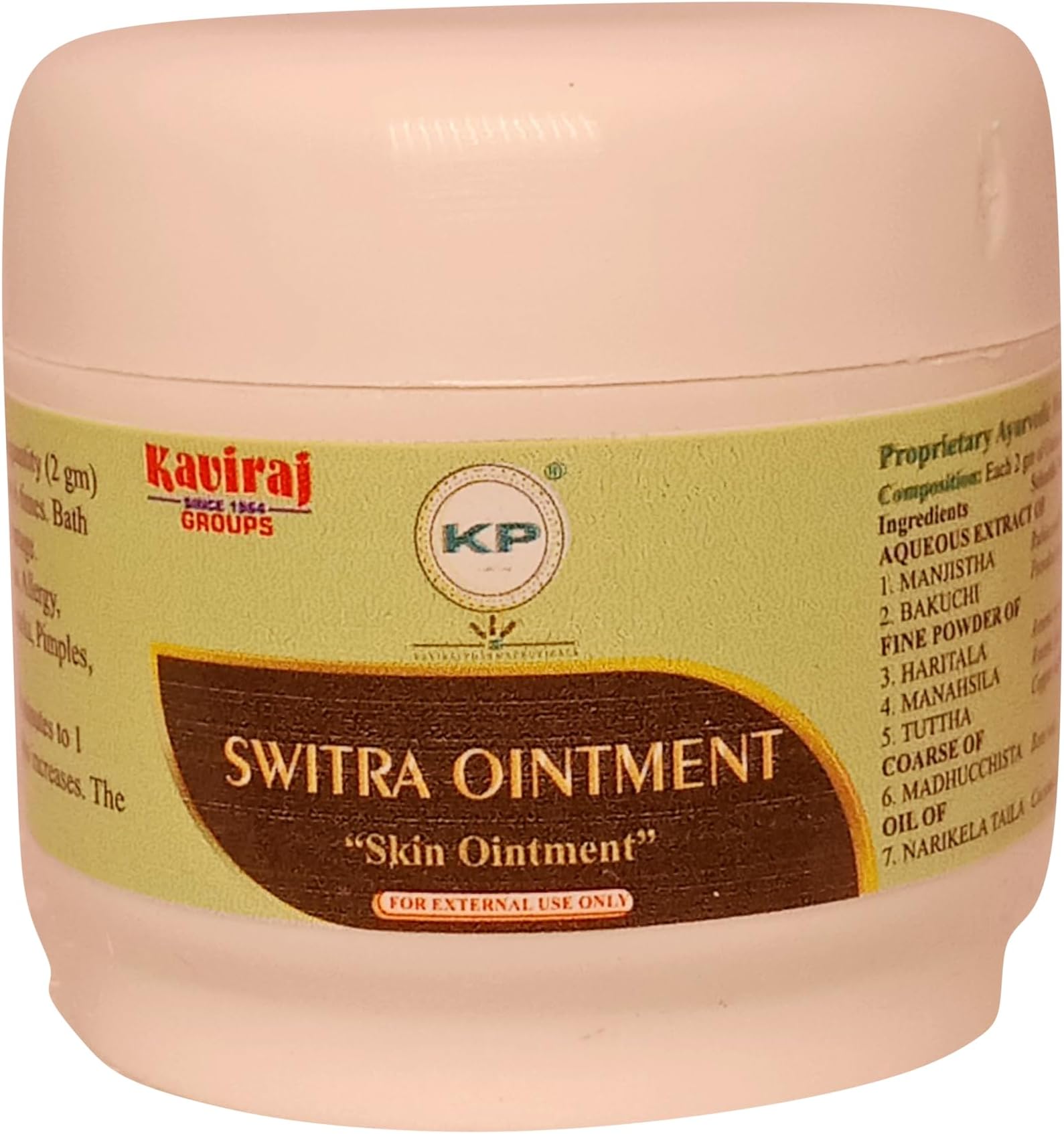 Switra Ointment (Skin Ointment) 20gm (Pack of 2) | Ayurvedic Medicine For Prevent All Skin Diseases