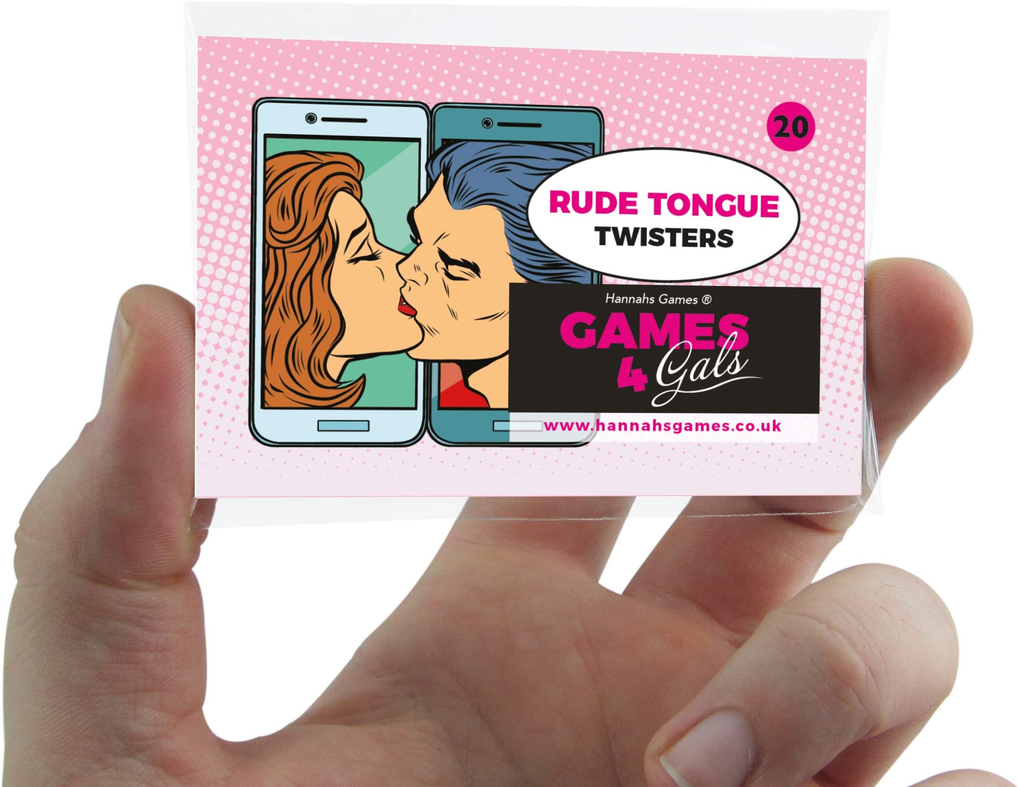 Hannah's Games RUDE TONGUE TWISTERS Drinking Game or rude Hen Party Game for Team Bride or adult party games fun