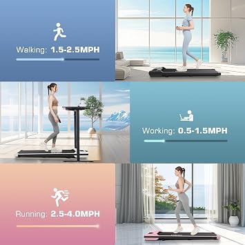 ANCHEER Walking Pad 3.0HP Under Desk Treadmill 300lbs Weight Capacity with Remote Control, Compact Electric Treadmills for Home/Gym/Office with LED Screen, Ultra-Quiet, Installation-Free