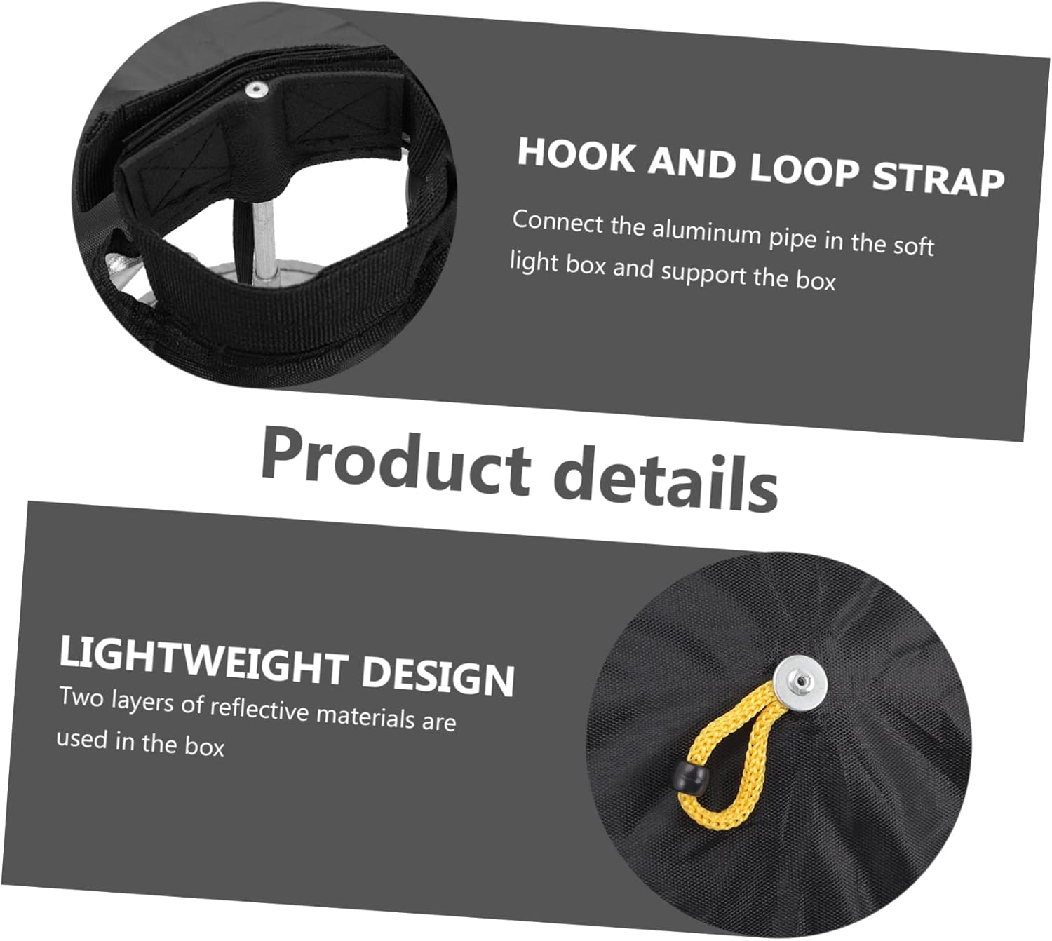 Uonlytech 3pcs Photography Reflector Softbox Diffuser Light Sock for Camera Storage Bag for Portrait and Video Lighting