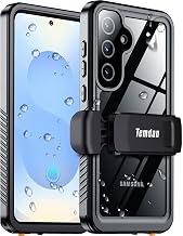 Compatible with Samsung Galaxy S25 Case Waterproof with Belt Clip Holster, Built-in Lens & Screen Protector Military Grade Shockproof Dropproof IP68 Underwater Full Body Phone Case