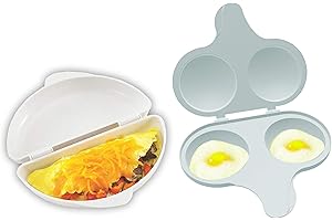 Nordic Ware Egg Microwave Omelet Pan and Poacher