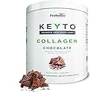 Keto Collagen Protein Powder with MCT Oil – Keto and Paleo Friendly Grass Fed and Pasture Raised Hydrolyzed Collagen Peptides – Fits Low Carb Diet and Keto Snacks – KEYTO Chocolate Flavor
