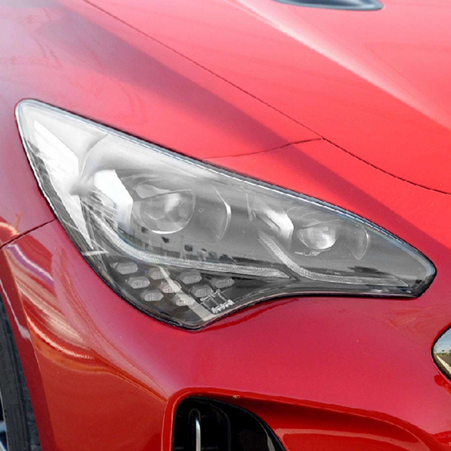 JCAKES Car Headlight Transparent Protective Film TPU Film Sticker Accessores ，for Kia Rio Stinger Sportage Sorento Optima K5 2015-2023