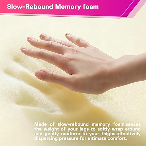 Miniatura 8 de Almohada de espuma viscoelástica para piernas para personas que duermen de lado, relajarse de la ciática, la espalda, las caderas, las rodillas y