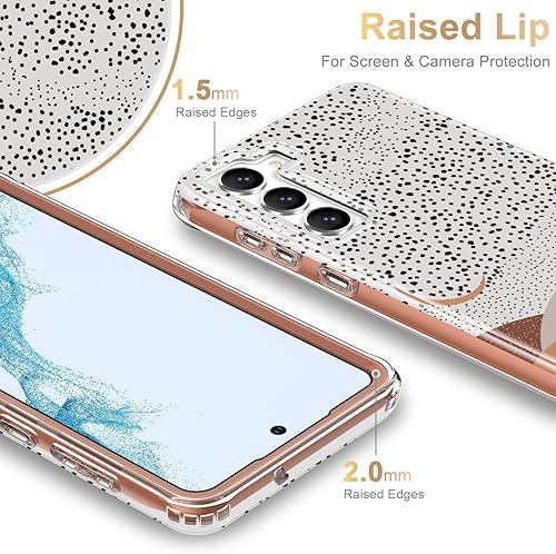 Miniatura 3 de Esdot Funda para Samsung Galaxy S23 grado militar prueba de caídas de 21 pies resistente con diseños de moda para mujeres y niñas funda protectora