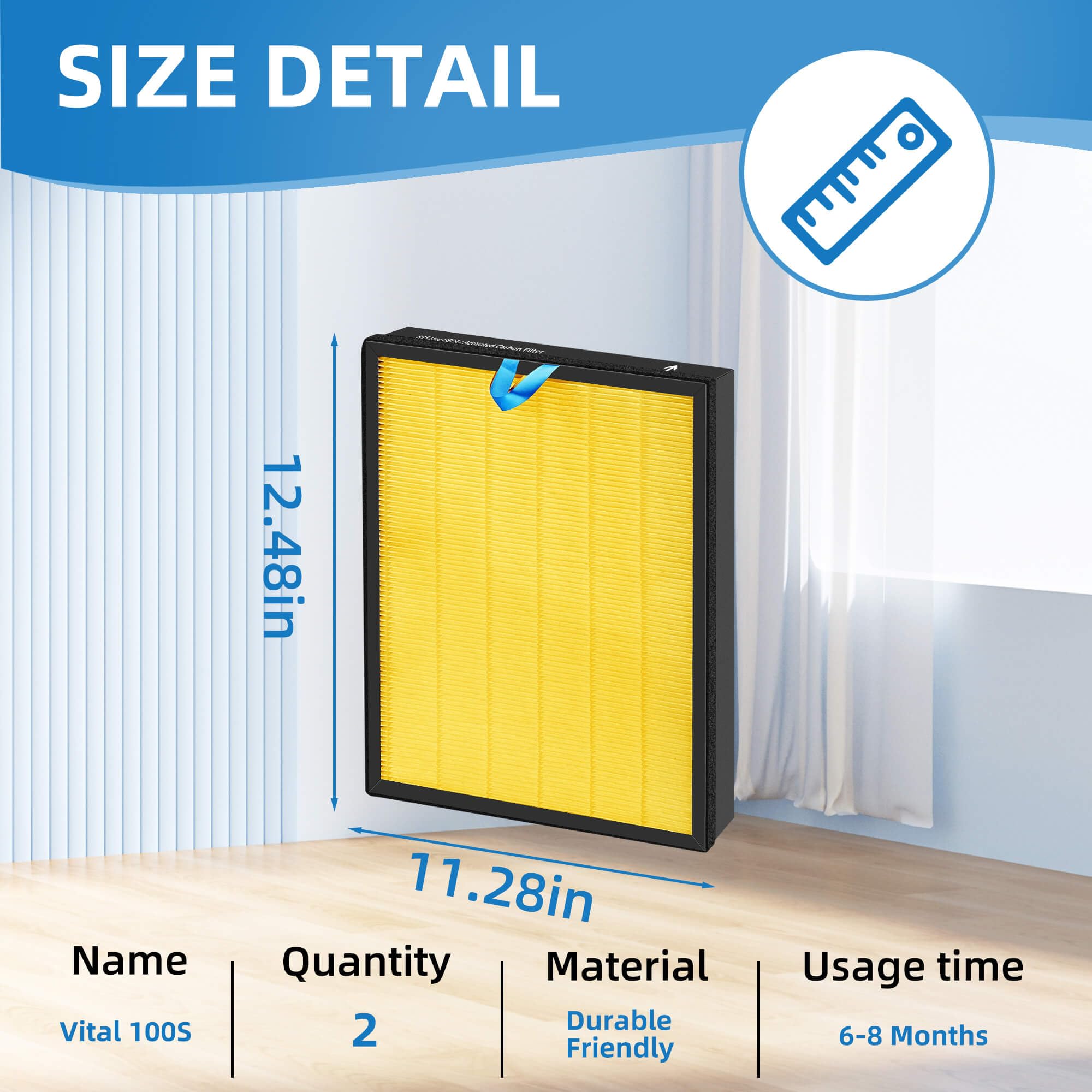 Vital 100S Pet Filtro di ricambio compatibile con purificatore d