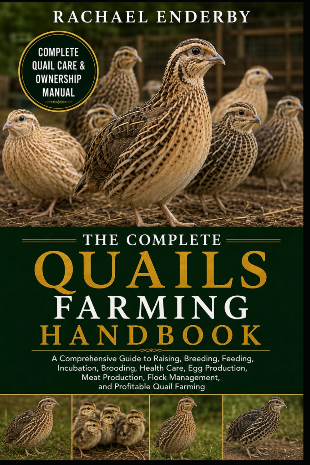 THE COMPLETE QUAILS FARMING HANDBOOK: A Comprehensive Guide to Raising, Breeding, Feeding, Incubation, Brooding, Health Care, Egg Production, Meat ... Management, and Profitable Quail Farming
