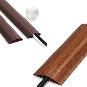Amazon: Floor Cable Cover 3ft Brown, LZEOY Cord Covers for Wires on