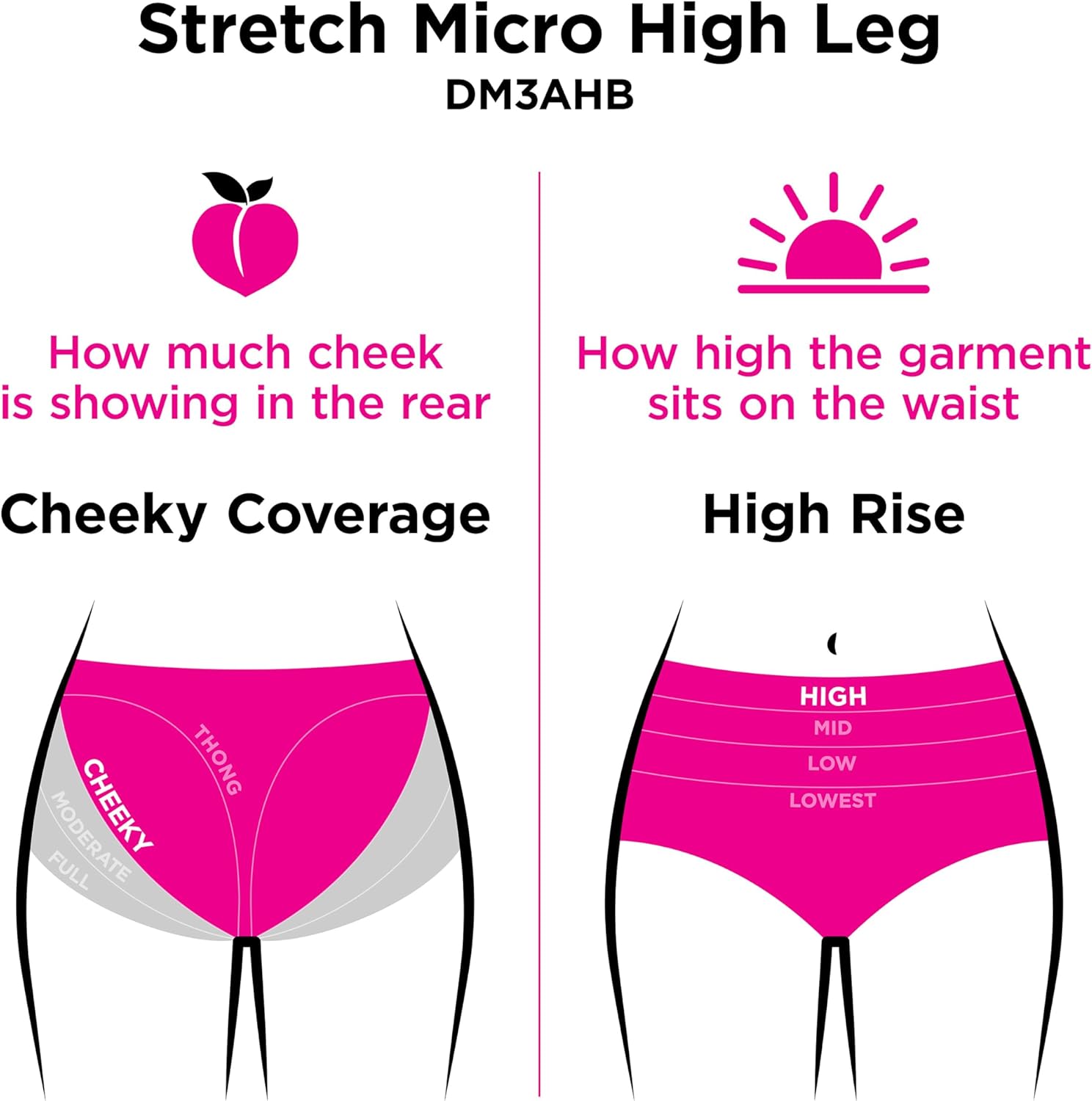 Maidenform womens Microfiber High Leg Underwear, High-rise Tailored High Leg Panties, 3-pack - Image 6