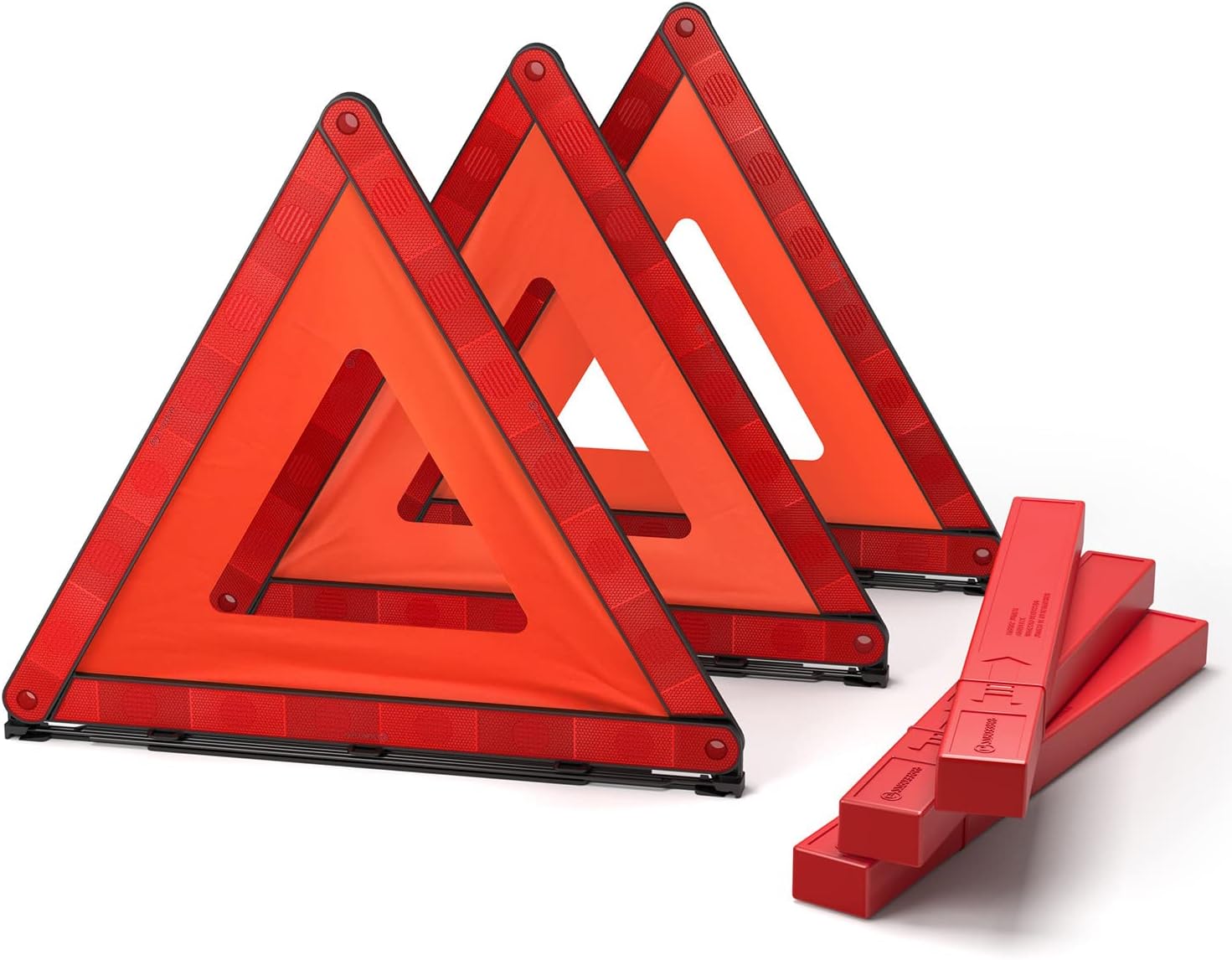 Powrun S8 Foldable Reflective Triangles EMark Approved, 3