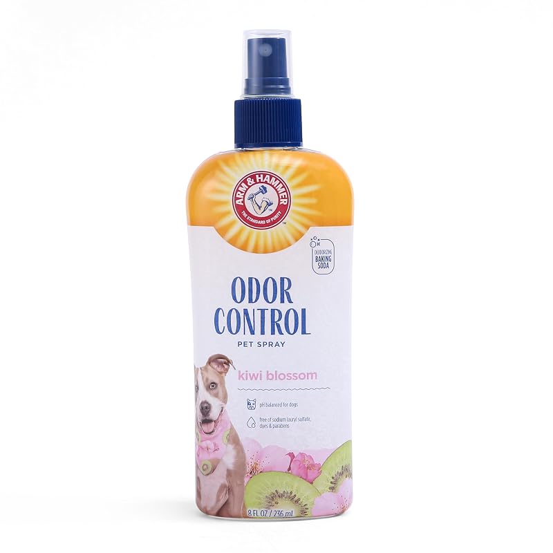 Spray desodorizante para cães com bicarbonato e fragrância Kiwi Blossom ARM & HAMMER, Pacote com 2 frascos de 240 mL
