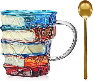 Painted Book Mug, 2025 New Novelty 11oz Book Coffee Mug for Hot or Cold Brews, Gifts for Readers Writer (1pc)