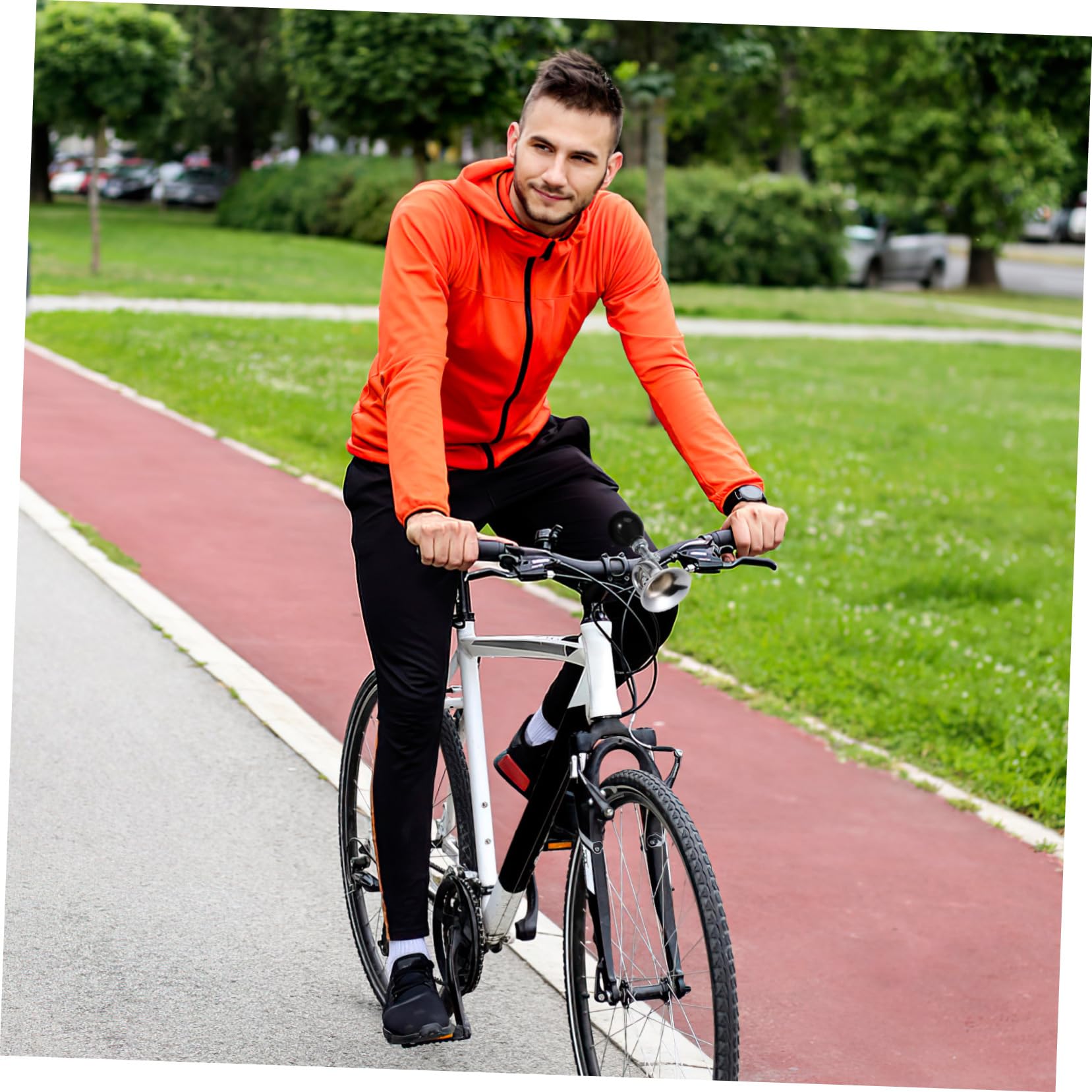 Hemobllo Sonnette De Vélo Le Plus Fort Sonnerie De Vélo Honker Grande Klaxon De Guidon De Vélo Cloche Klaxon Fort pour Vélo Sonnette Vélo Cycle Klaxon De Vélo pour Adultes Silver