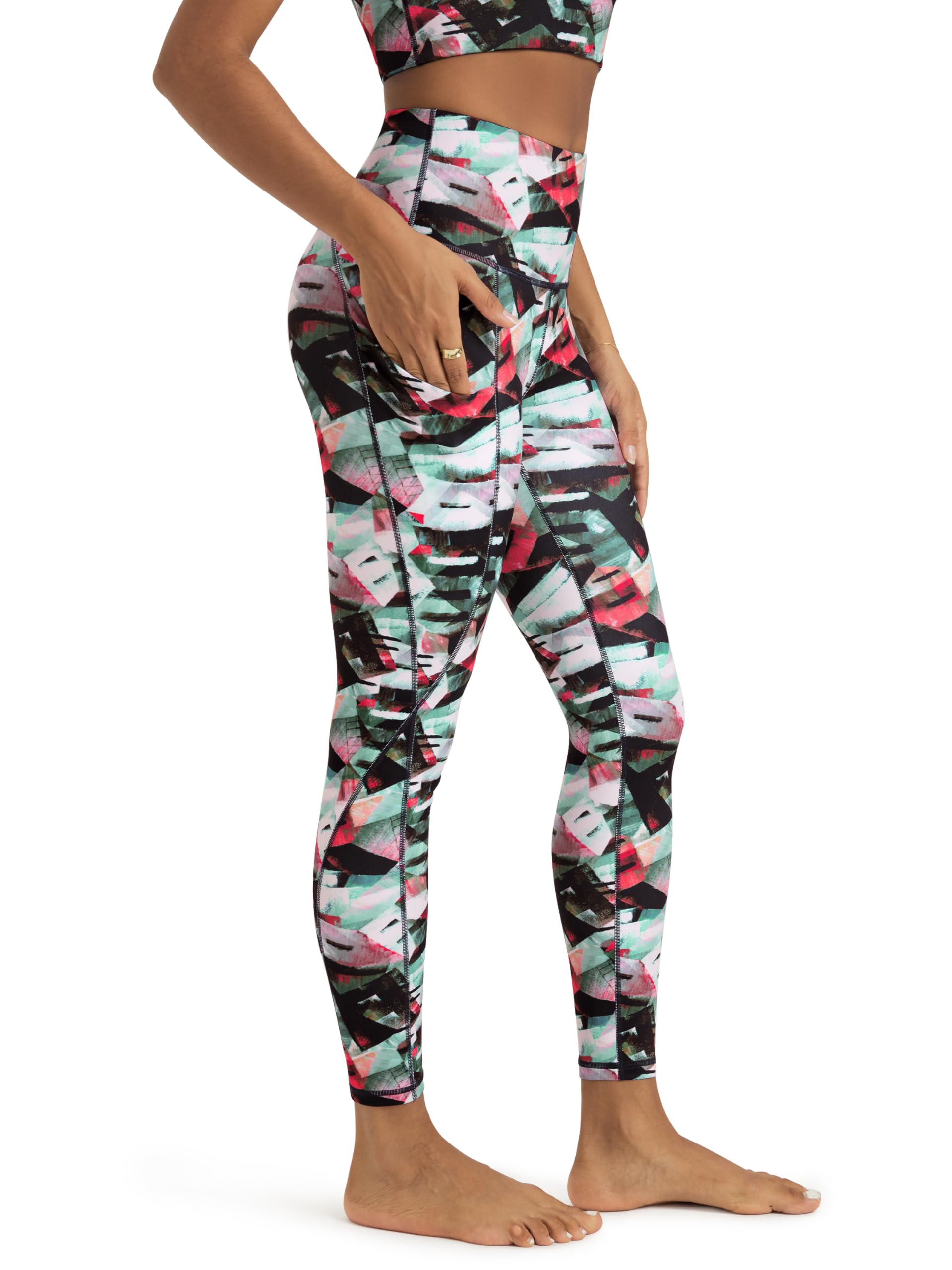 ODODOS Women's High Waisted Yoga Leggings with Pockets, Tummy Control Non See Through Workout Athletic Running Yoga Pants