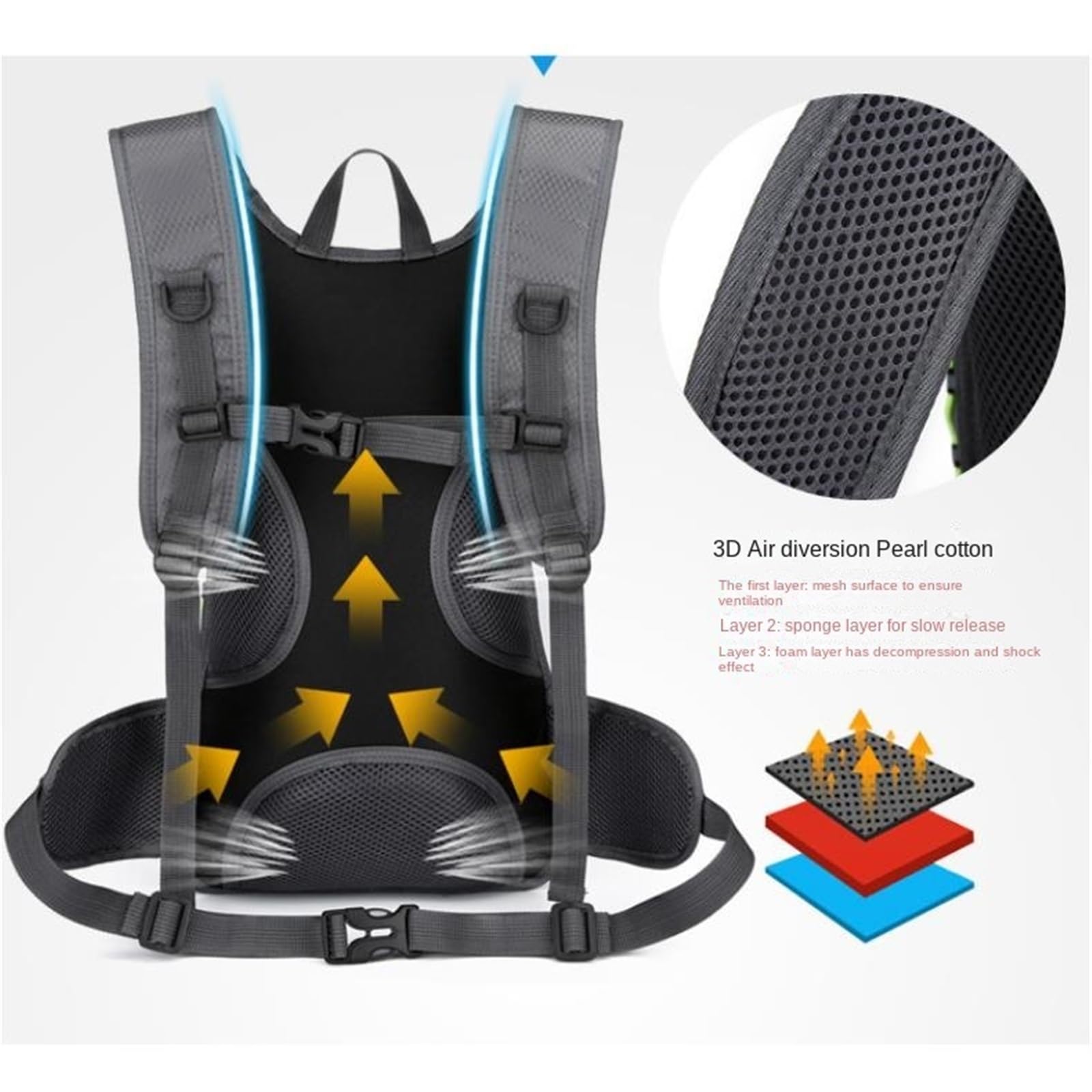 Mochila Viaje Mochila Montaña Mochila De Viaje Mochila Deportiva Multifuncional Para Exteriores Para Hombre Y Mujer Mochila Trekking(A)