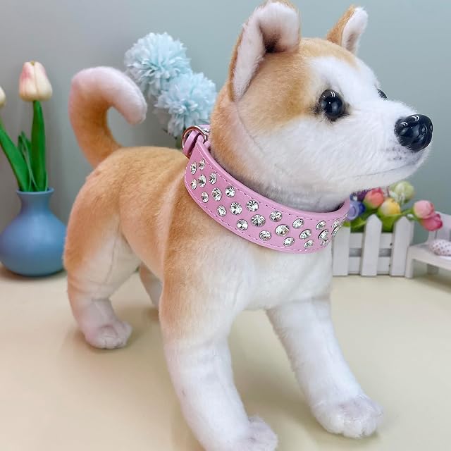 Foto 3 de 7 de Newtensina Animales Collar Bling Collar de Cachorros Collar de Perro Lindo con Diamante para niñas
