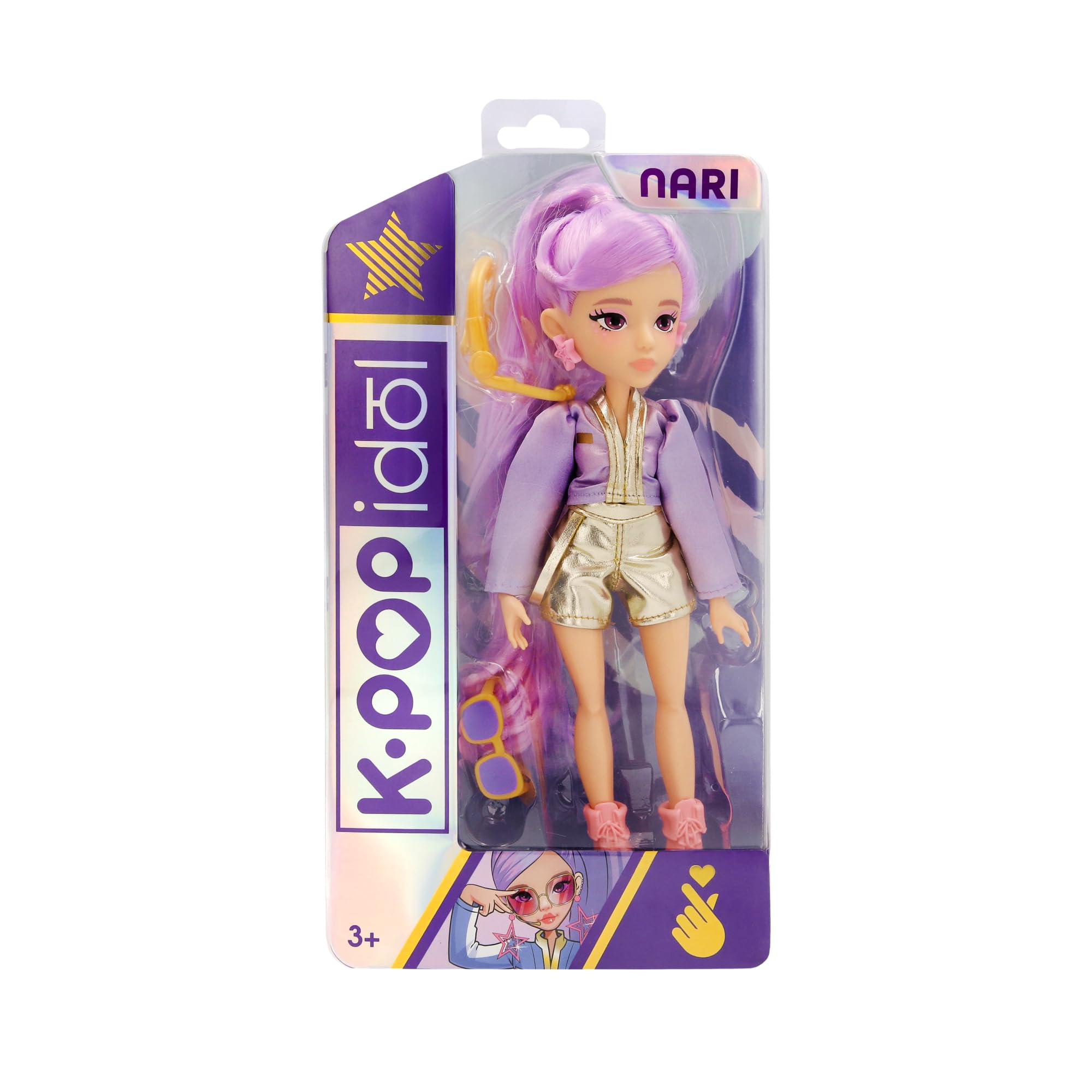 K-Pop Fashion Doll Nari – Pop Star Dance Doll with Accessories, Dress Up Music Doll for Kids, Collectible Fashion Doll Gift