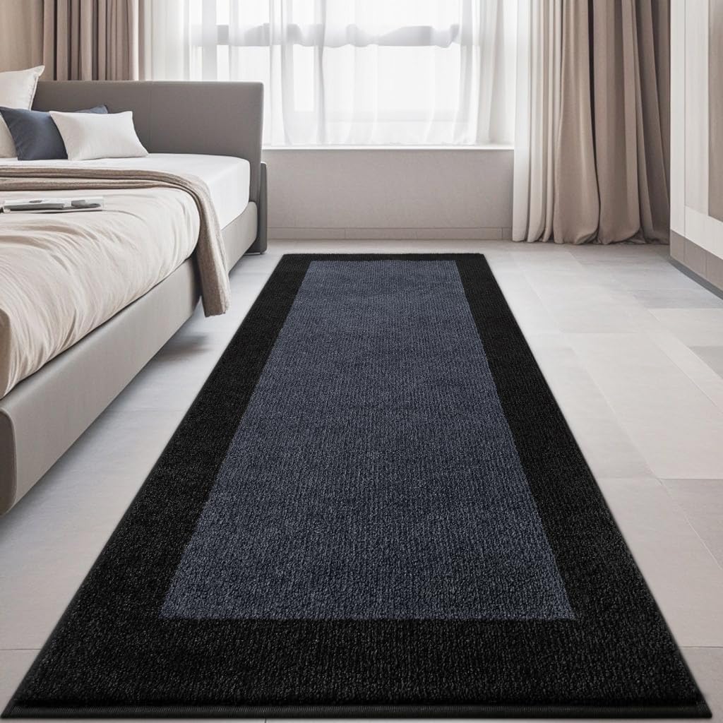 Machine Washable Kitchen Rug 32" x 84", Non Slip Kitchen Mat for Floor, Absorbent Entrance Runner Rug for Bedroom, Hallway, Bathroom, Door (Roll Packing)