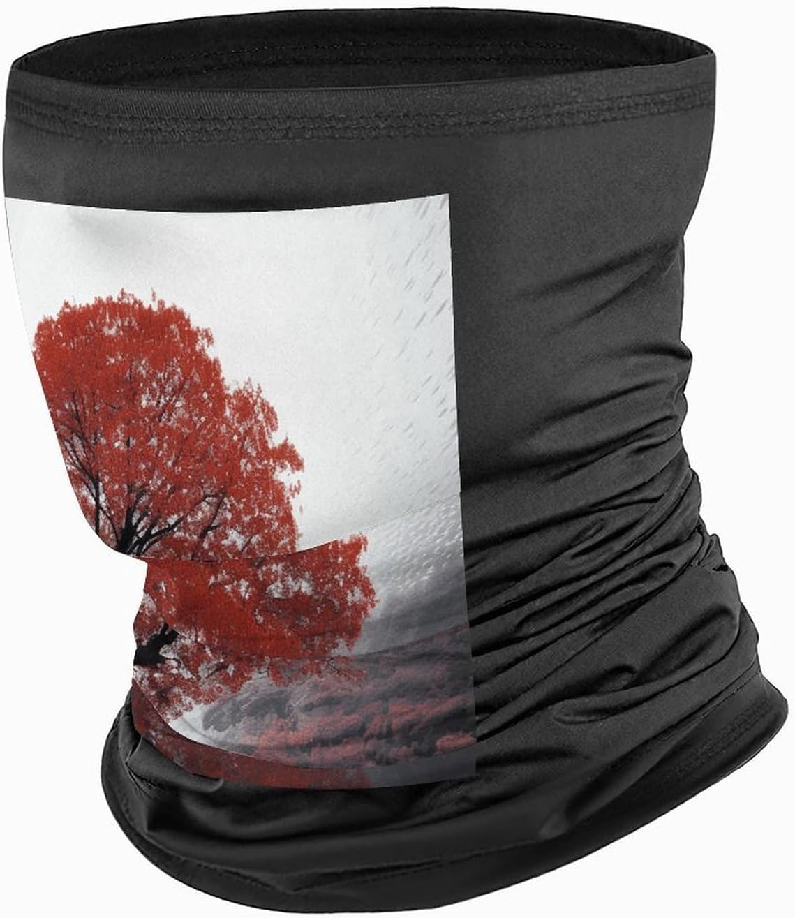 Red Tree Face Mask for Men Women,Neck Gaiter Sunscreen Breathable,Face Cover for Skiing Fishing Hiking Cycling
