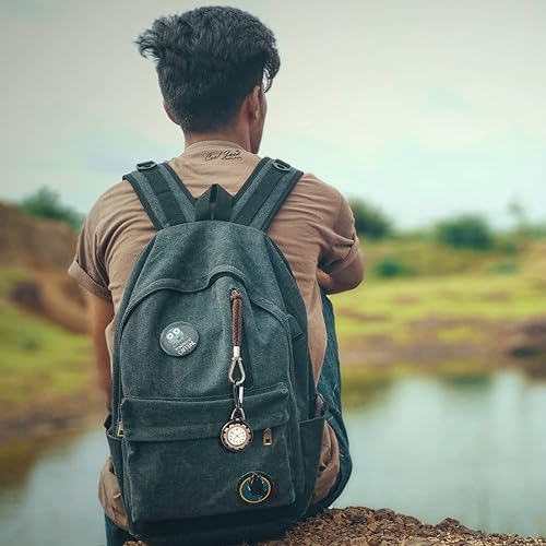 Miniatura 2 de Lancardo Clip On Quartz Watch for Men and Women Glow in The Dark Backpack Buckle Belt Fob Watch for Doctors Nurses Chefs Hiking or Climbing