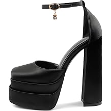 MERUMOTE Womens Chunky High Heels Platform Pumps | Sexy Platform Heels, Rhinestone Heels, Party Shoes, High Heels Platform