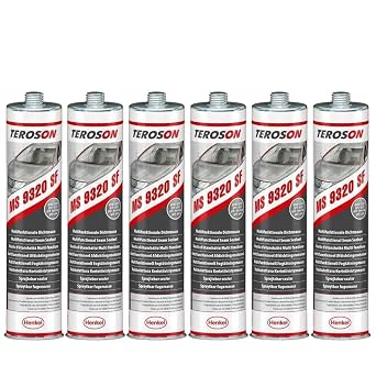 Teroson MS 9320 SF Grey Sprayable Seam Sealer 310ml 10 FL OZ - Automotive Seam Sealer Gray - Seam & Joint Compound for Bare, Primed or Painted Surfaces 6