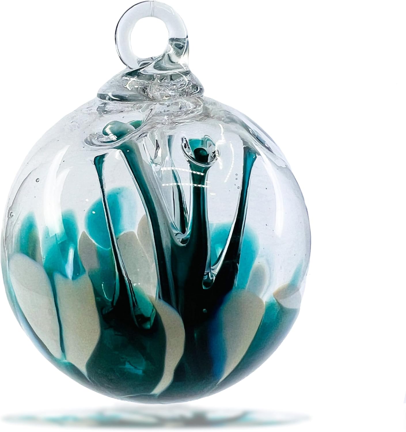 Luke Adams Glass | 4″ Large Glass Tree of Life | Handmade Ornament | Hanging Garden Gazing Ball | Indoor Outdoor Home Décor | (Waterfall) Luke Adams Glass | 4″ Large Glass Tree of Life | Handmade Ornament | Hanging Garden Gazing Ball | Indoor Outdoor Home Décor | (Waterfall)