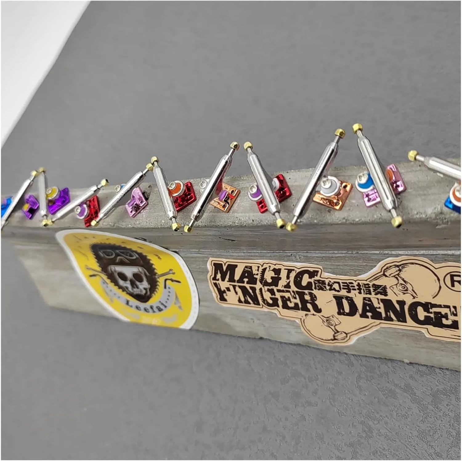 34mm Fingerboard Trucks with Soft Bushing and Pivot Cup for Finger Skateboard(Blue)