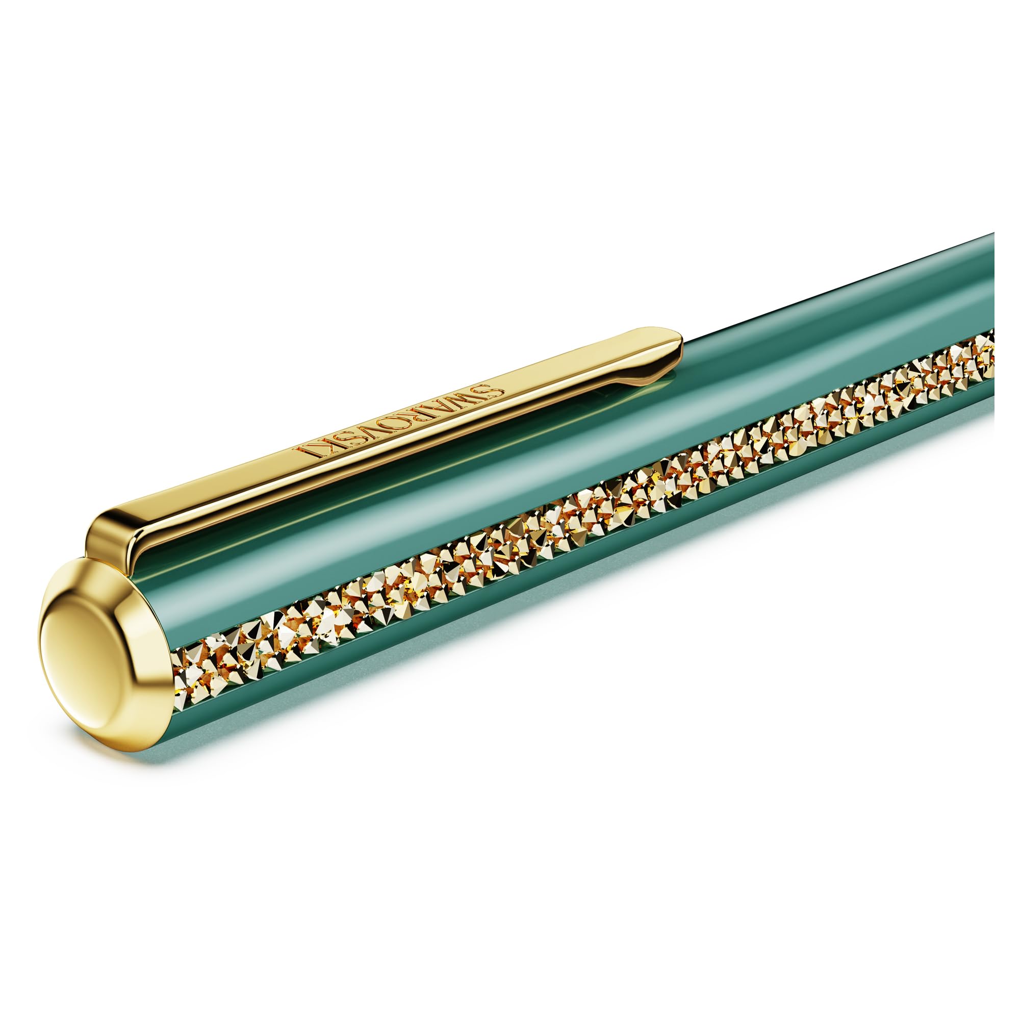 Swarovski Crystal Shimmer Glide ballpoint pen Green Green lacquered Gold-tone finish — view 4