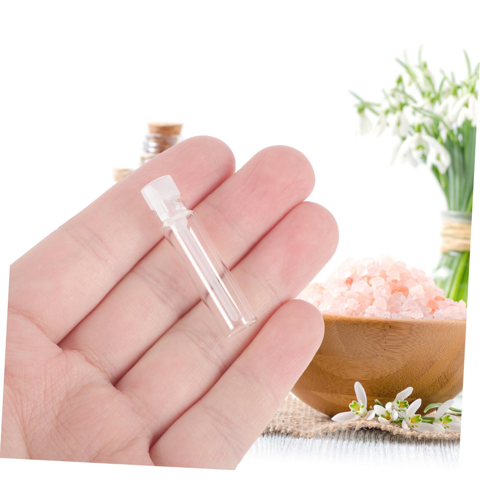 FOMIYES 10 Sets Duftfläschchen Vorratsbehälter Parfümproben Aufbewahrung Reiseflasche Probenröhrchen Leckglas Leere Flaschen 50 Stück * 10