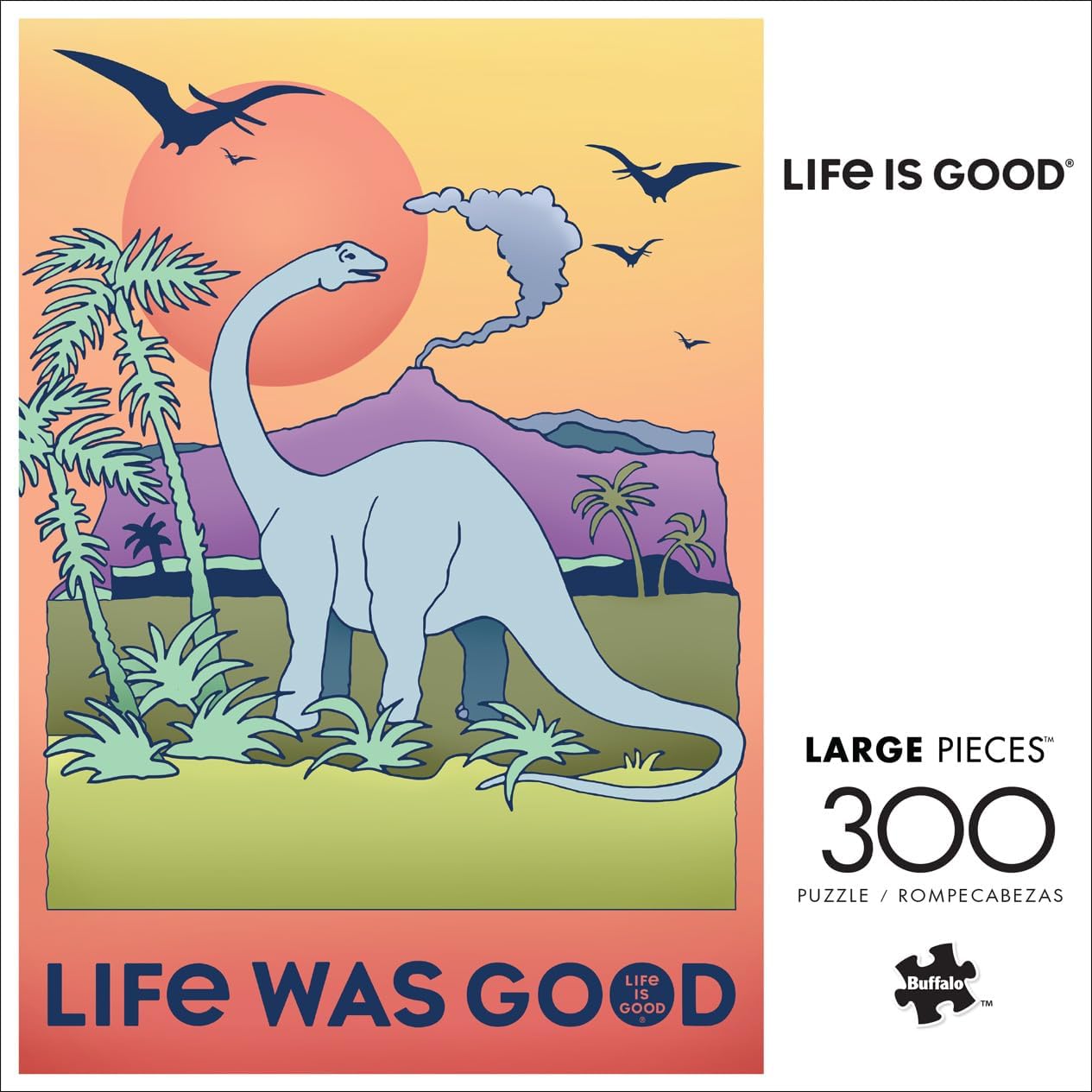 Buffalo Games - Life is Good - Life was Good - Large Piece Jigsaw Puzzle for Adults -Challenging Puzzle Perfect for Game Nights - Finished Size is 21.25 x 15.00