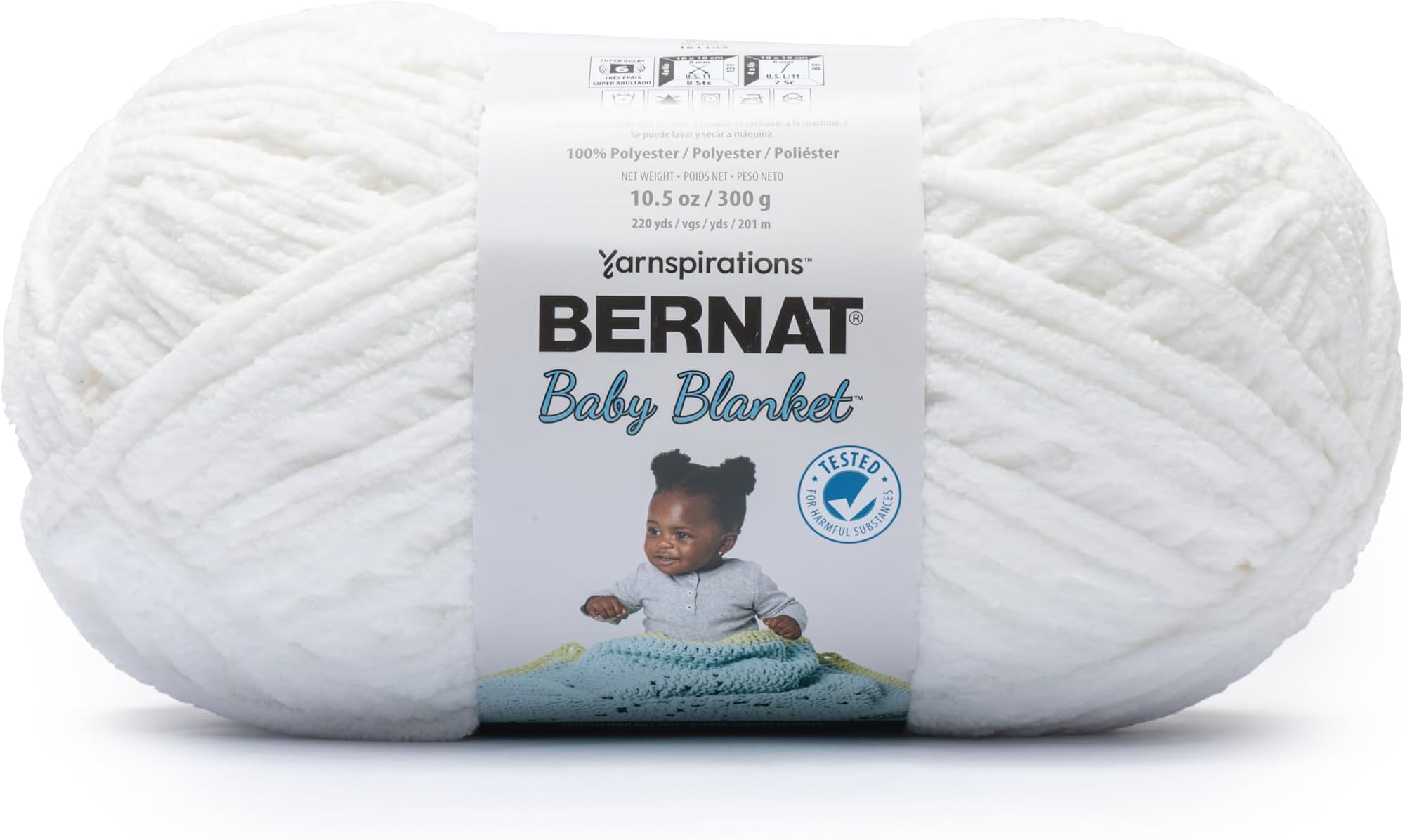 Bernat Baby Blanket Big Ball White