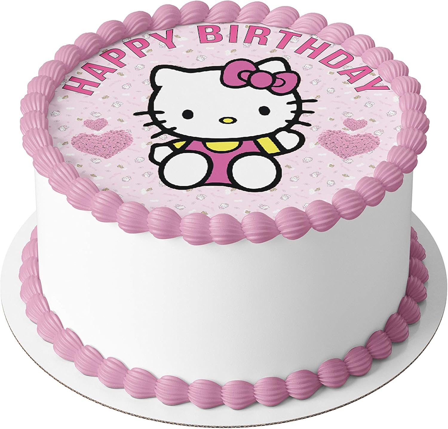 Buy 7 5 Inch Edible Cake Toppers Hello Kitty Themed Birthday Party Collection Of Edible Cake Decorations Online In Indonesia B0p2skmg