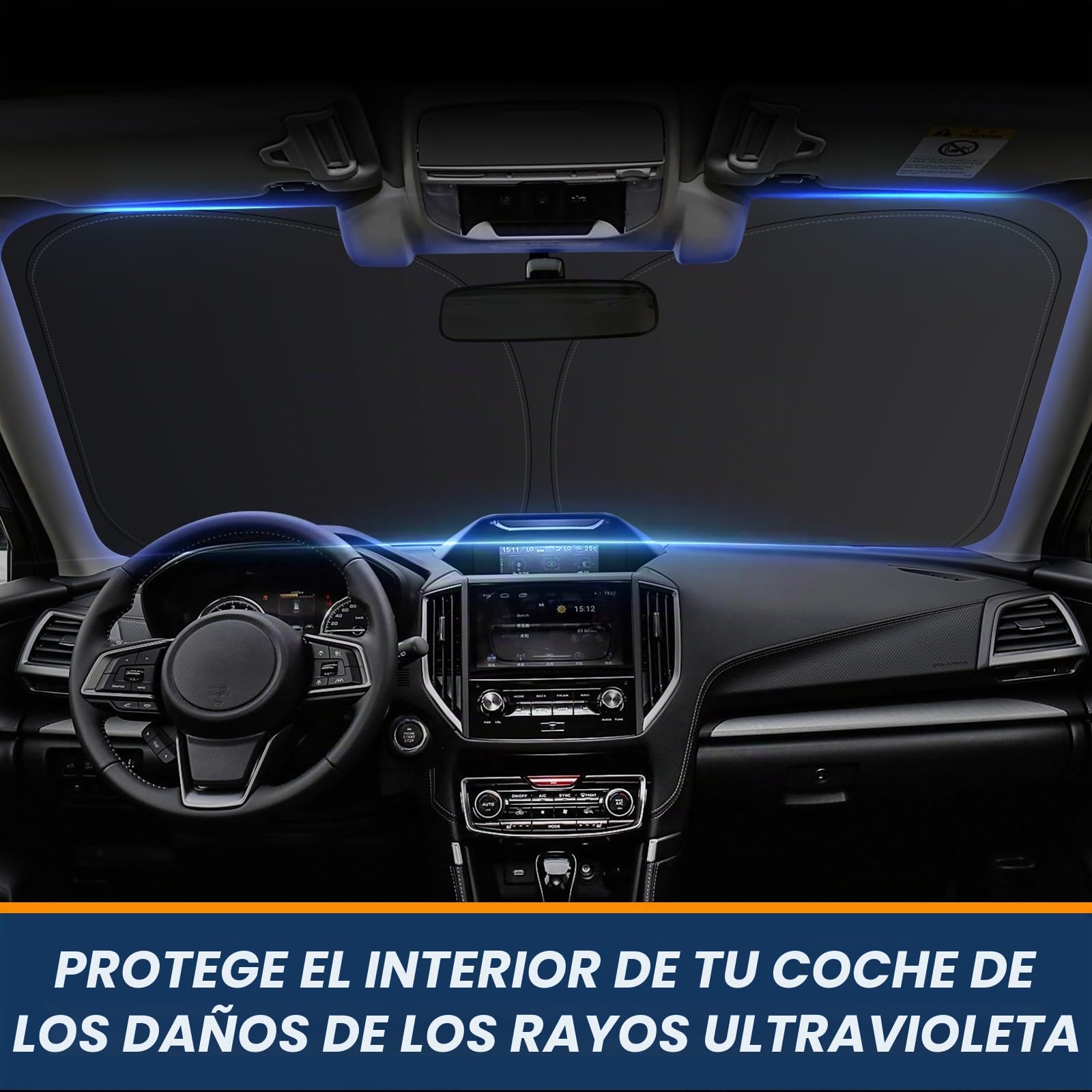 Parasol para Subaru Outback 2015-2024 2025, Cubre la Ventana Delantera del automóvil, Protector de Visera Solar, bloquea los Rayos UV, Parasol para Parabrisas de Subaru Outback