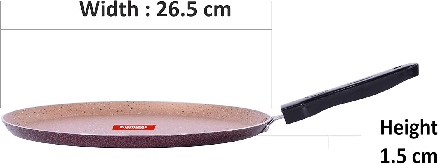 Sumeet 3mm Nonstick Granite Finish Dosa Tawa - 26.5cm Dia