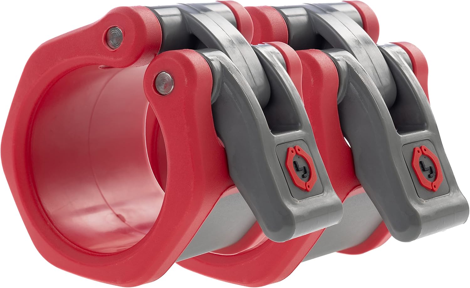 Lock-Jaw HEX 50mm / 2" Olympic Barbell Collar (Red) : Sports & Outdoors