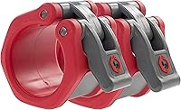 Vista 8 de Lock-Jaw Sport Collar de Barra Olímpica para Pesas - Abrazadera de Barra de Liberación Rápida (Naranja)