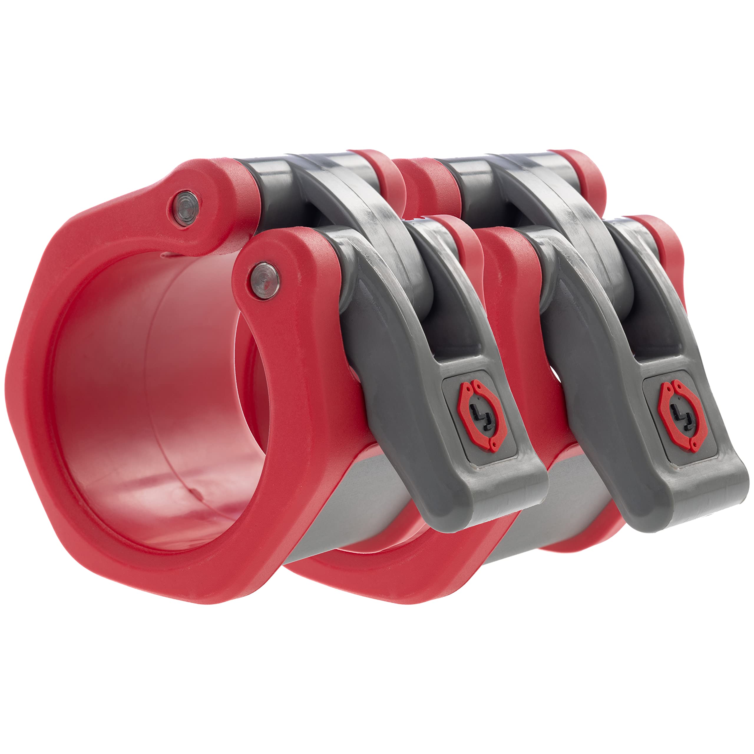 Lock-Jaw HEX 50mm / 2" Olympic Barbell Collar (Red)