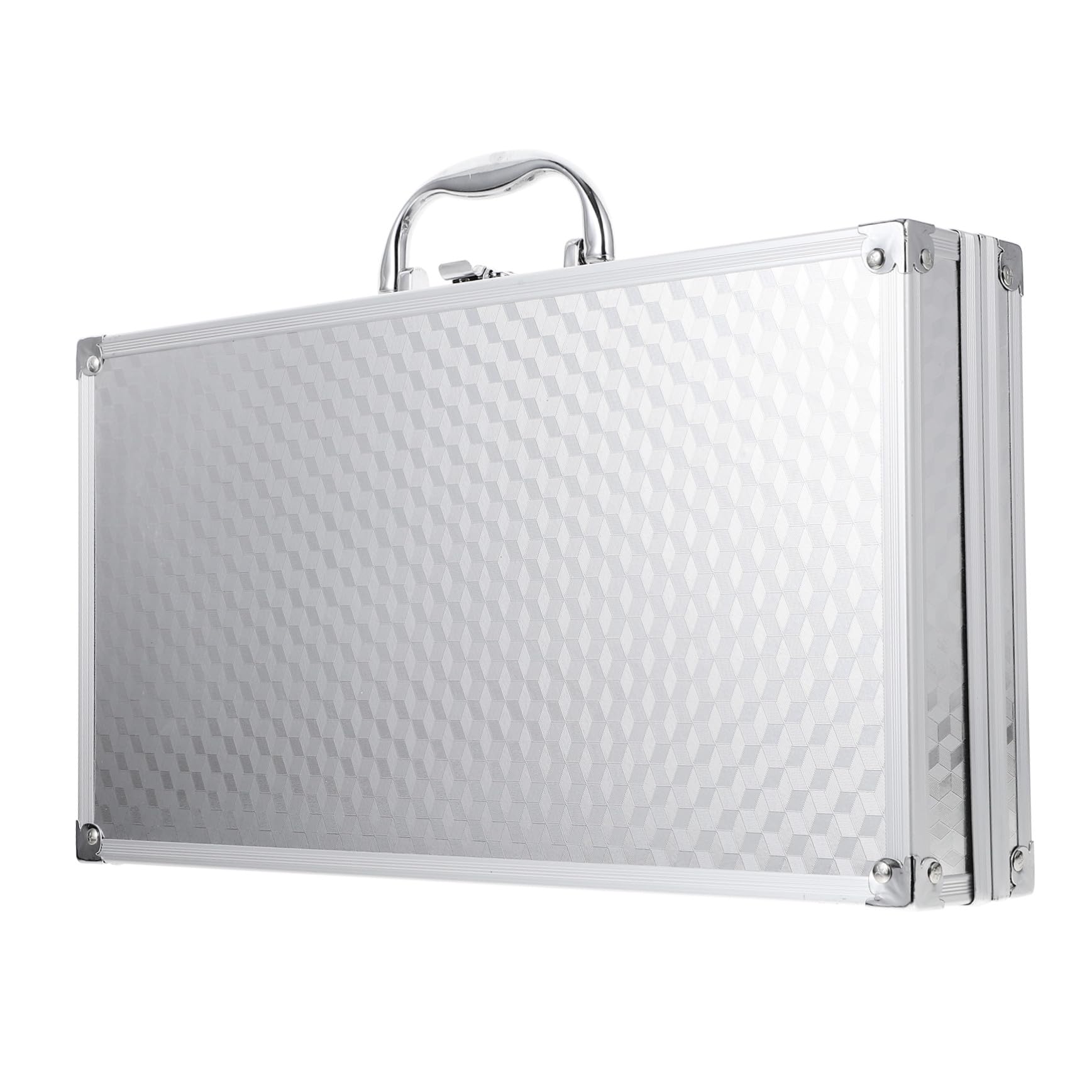 Maletín de Aluminio Pequeño Cerradura, Caja de Almacenamiento Resistente y Portátil para Herramientas, Estuche Rígido Multifuncional para Uso Profesional y Viajes, 1 Unidad