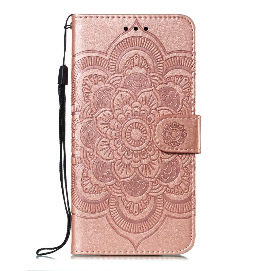 Cadorabo Custodia Libro compatibile con Huawei Y6P in BLU FIORE